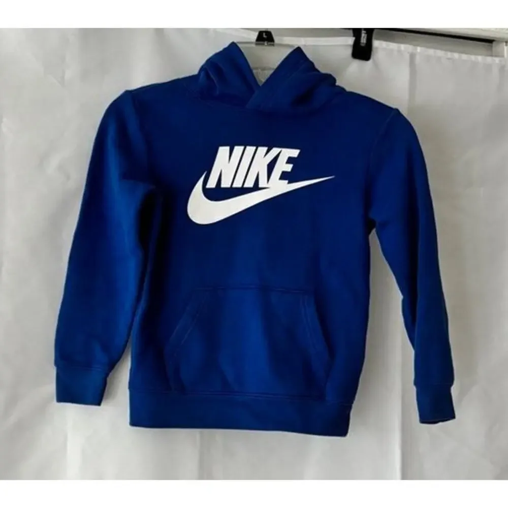 Nike Kids Blue Pullover Hoodie | Size Small 5-6Y